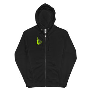 Unisex fleece zip up hoodie