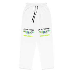 Wide-leg joggers "PLAY HARD, WIN EASY"