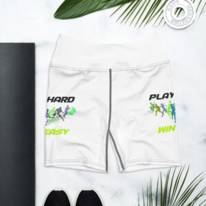 Yoga Shorts "PLAY HARD, WIN EASY"