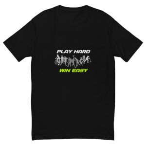 Short Sleeve T-shirt "PLAY HARD, WIN EASY 2"