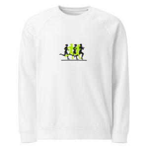 Unisex organic raglan sweatshirt "Run Squad"