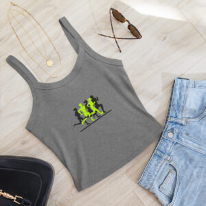 Women’s micro-rib tank top "Run Squad"
