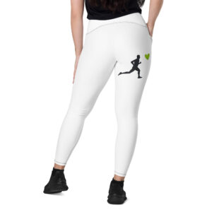Crossover leggings with pockets