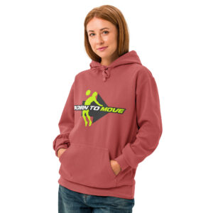 Unisex garment-dyed hoodie