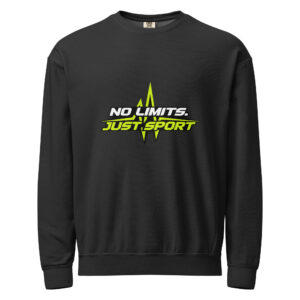 Unisex garment-dyed fleece crewneck sweatshirt