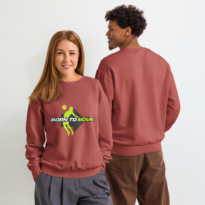 Unisex garment-dyed fleece crewneck sweatshirt