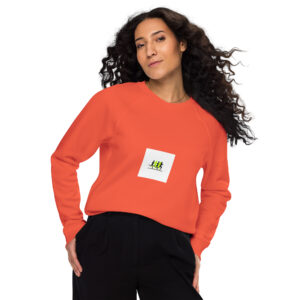 Unisex organic raglan sweatshirt