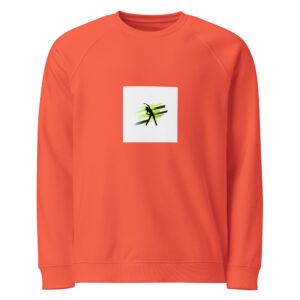 Unisex organic raglan sweatshirt